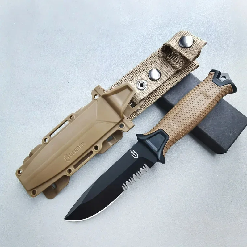 Survival Knife Full Tang - 屋外折りたたみナイフ多目的キャンプ高硬度シャープサバイバルナイフクリエイティブポータブルフルーツステンレス鋼ナイフ