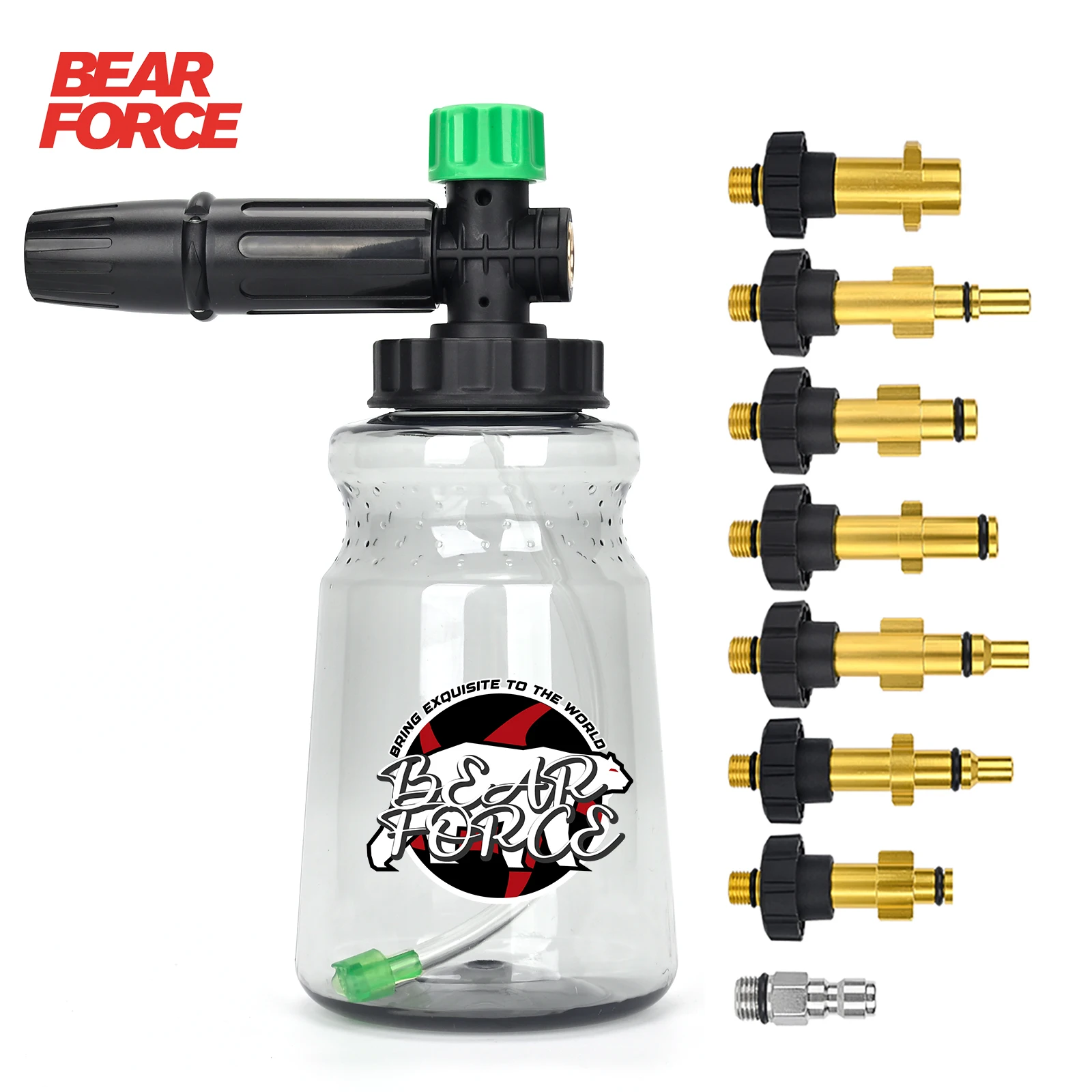 Bear Spray Clip - 高圧洗浄機フォームランスフォームノズル洗車フォームメーカーケルヒャー Elitech Bort AR ボッシュミシュラン高圧洗浄機用