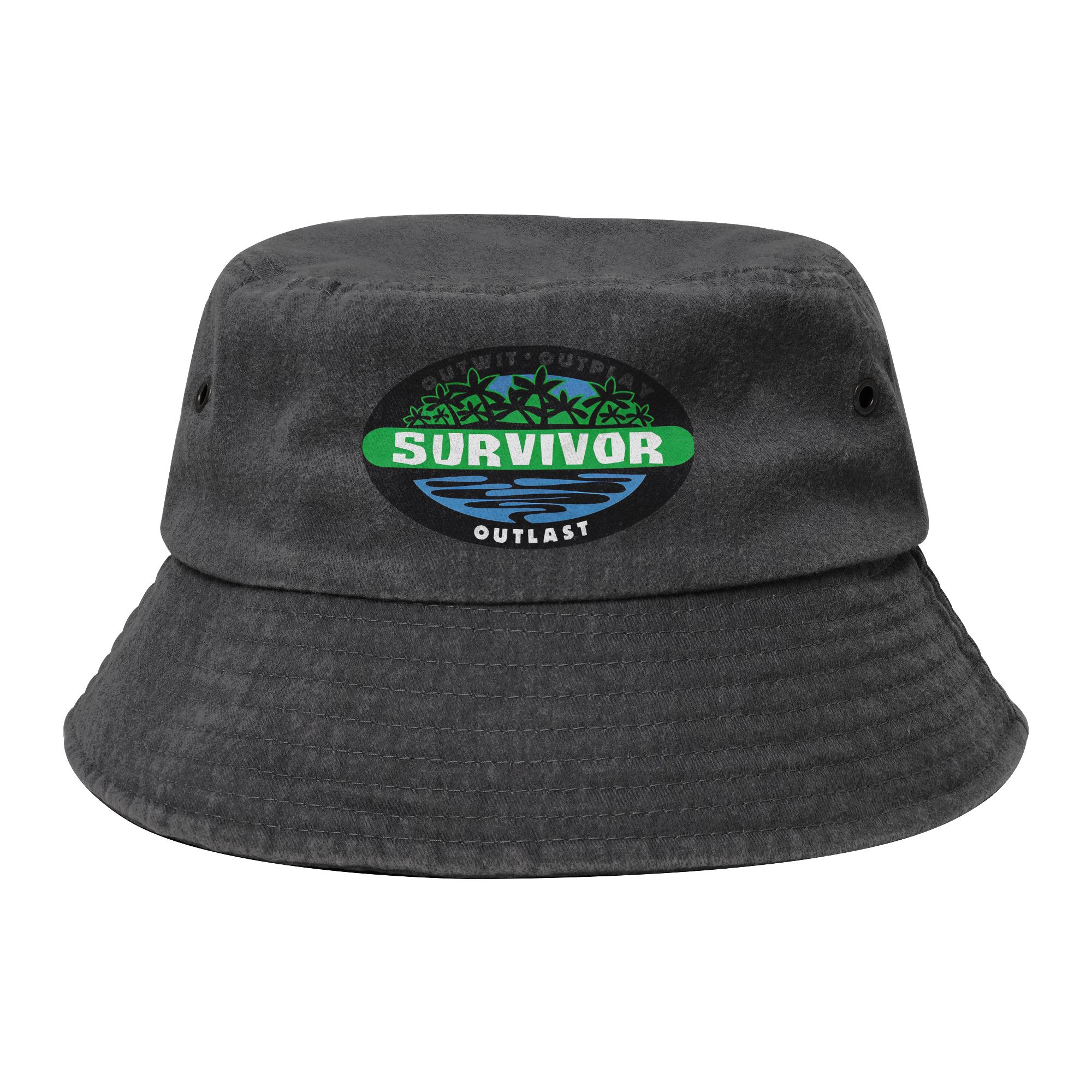 Outdoor Adventure And Travel Show - アドベンチャーゲームテレビ番組 S-Survivors バケットハット女性用アウトドアダメージ加工デニムフィッシングハット旅行用パナマハット