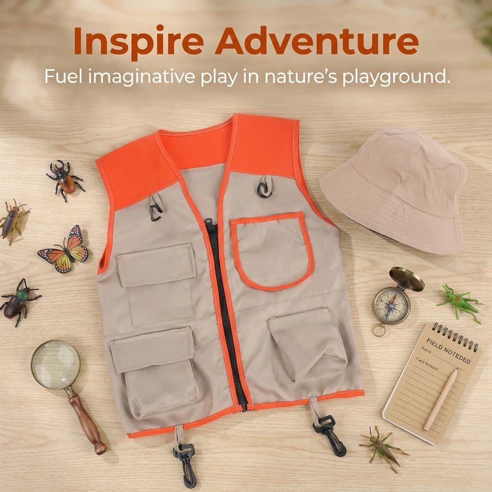 夏服子供用エクスプローラーベストツール服ファッションベストア - Outdoor Adventure Kit For Kids のレビューと価格