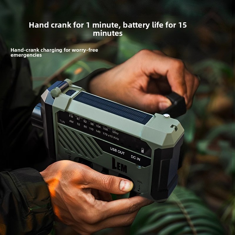 サバイバルラジオ - 緊急用手回し式＆ソーラー式天気警報、懐 - Emergency Radio Solar のレビューと価格
