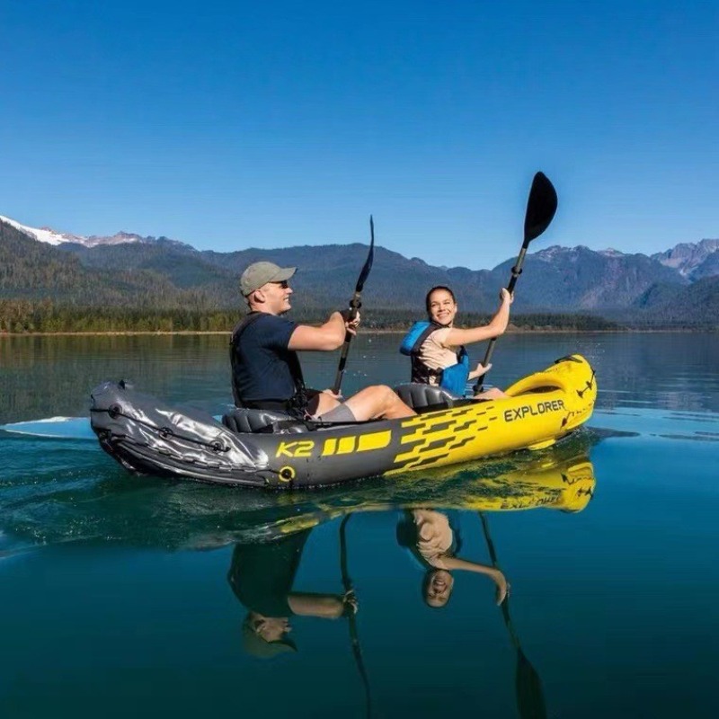 インフレータブルボート 二人用ラフト ディンギー アウトドア - Outdoor Adventure Kayak のレビューと価格