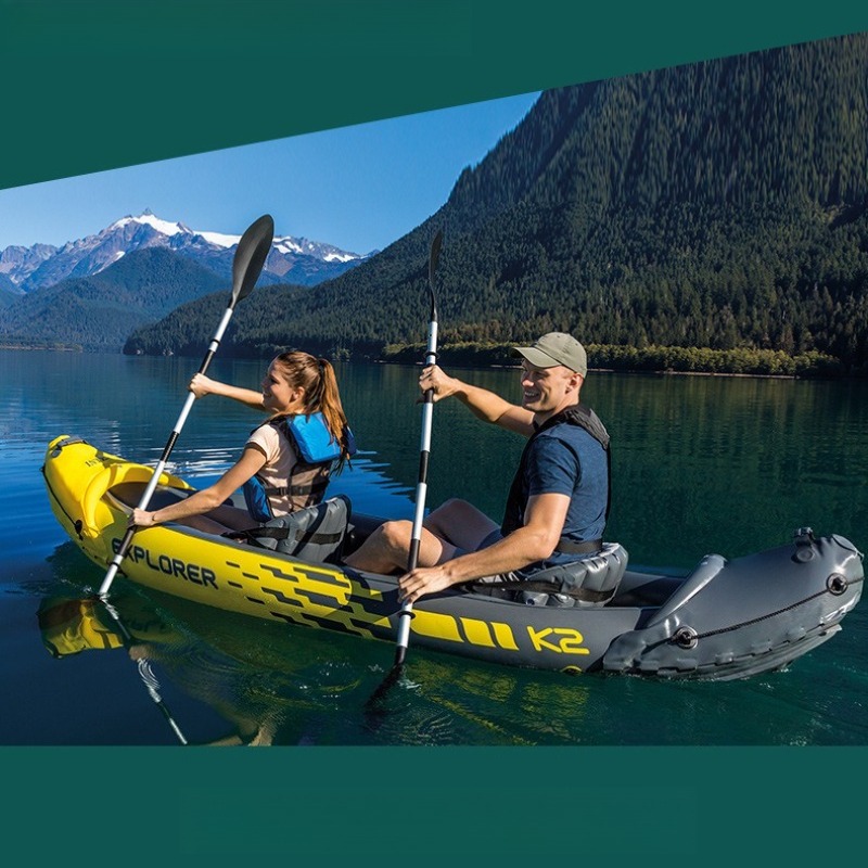 インフレータブルボート 二人用ラフト ディンギー アウトドア - Outdoor Adventure Kayak のレビューと価格