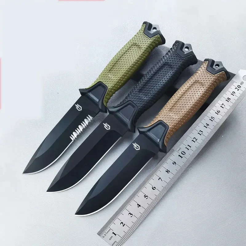 屋外折りたたみナイフ多目的キャンプ高硬度シャープサバイバルナ - Survival Knife Full Tang のレビューと価格