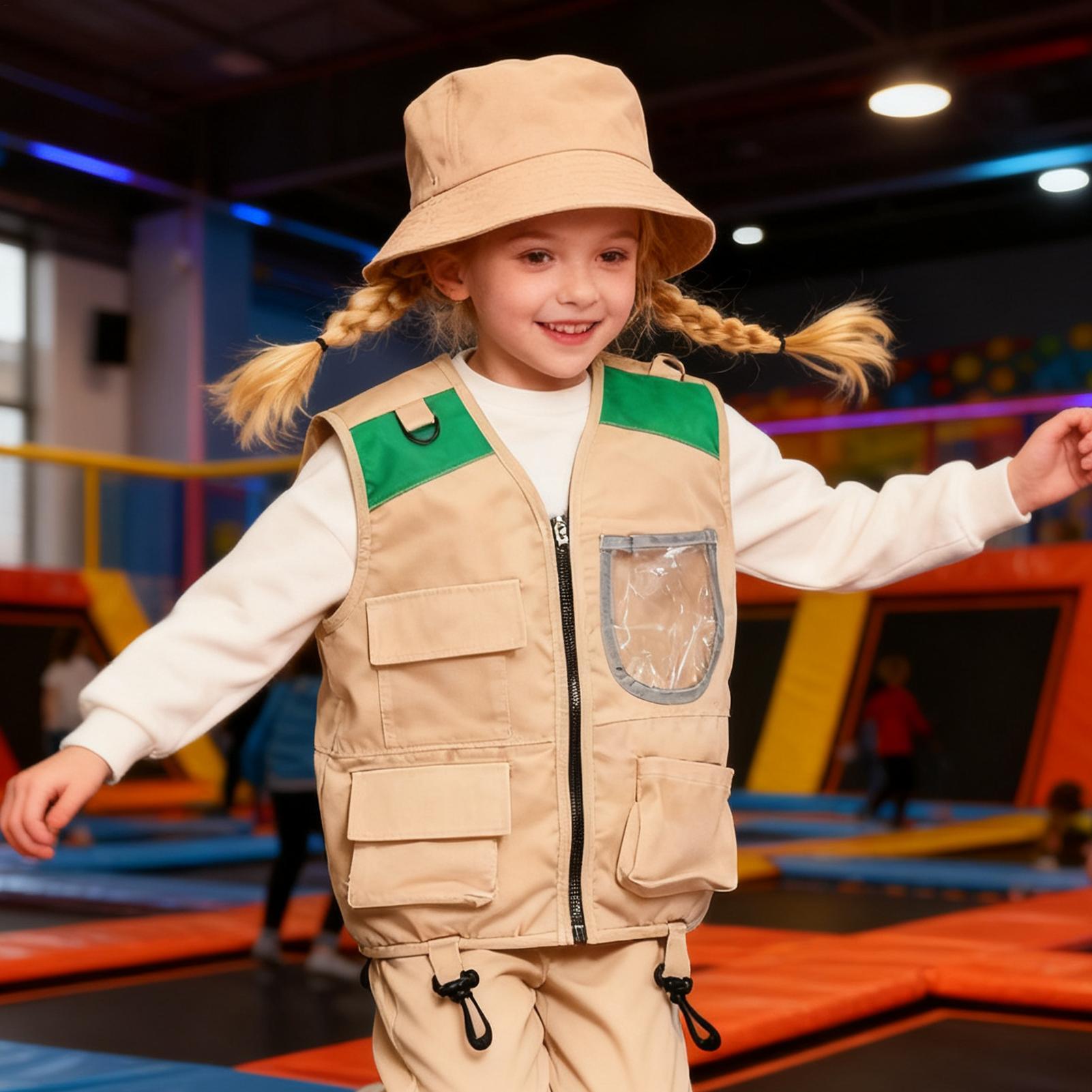 キッズエクスプローラーベストと帽子 ハロウィンコスプレキット - Outdoor Adventure Kit For Kids のレビューと価格