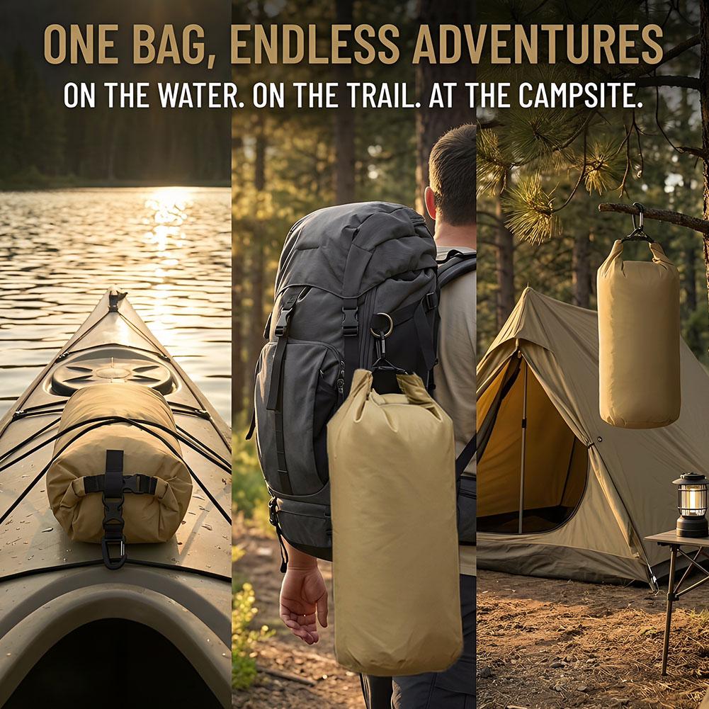 防水ドライバッグ 超軽量 大容量収納バッグ ロールトップ開閉 - Outdoor Adventure Kayak のレビューと価格