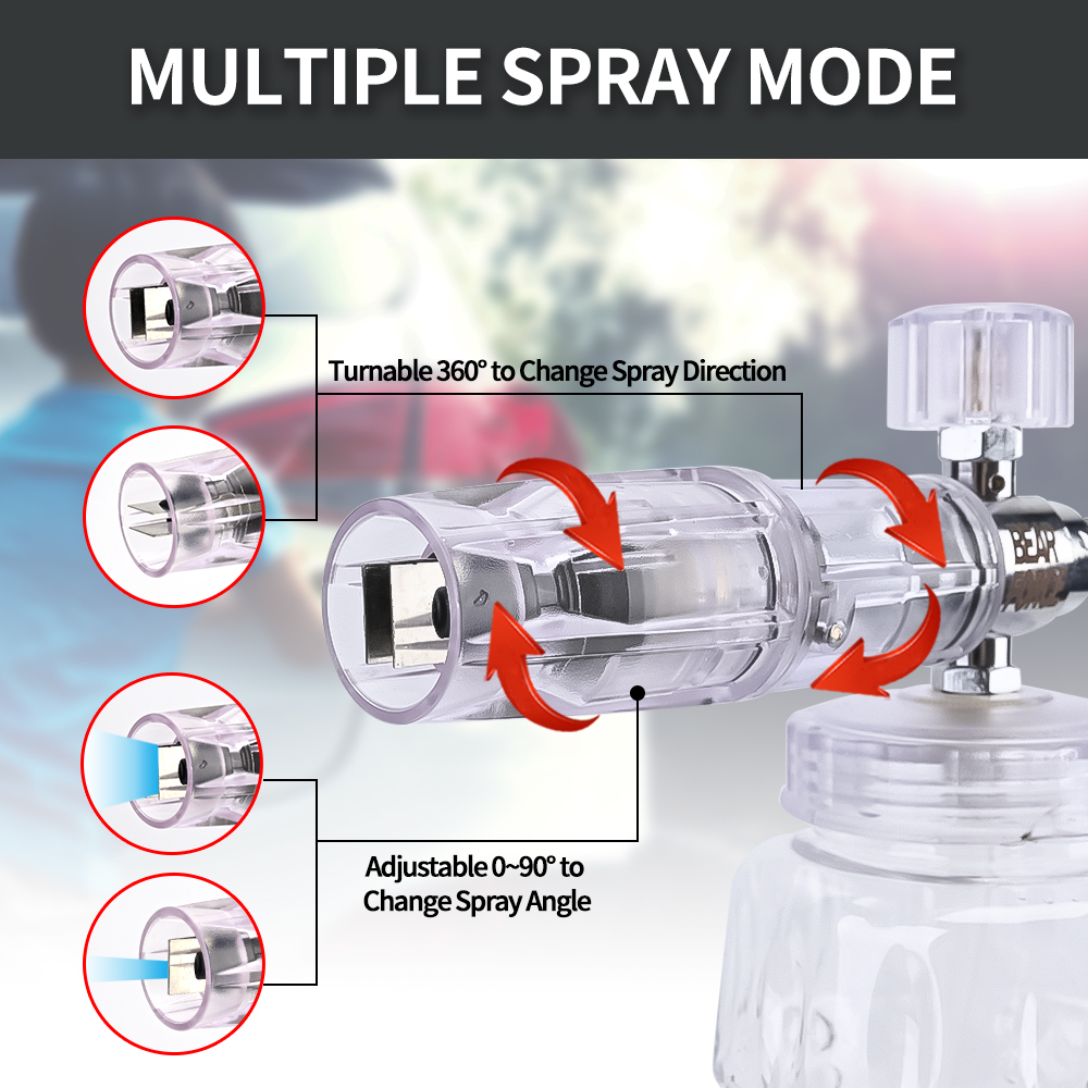 高圧洗浄機 アルミニウムフォームキャノン フォームジェネレー - Bear Spray Clip のレビューと価格