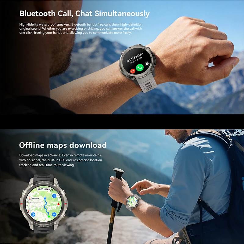 スポーツスマートウォッチ GPS オフラインマップ コンパス - Outdoor Adventure Hours のレビューと価格