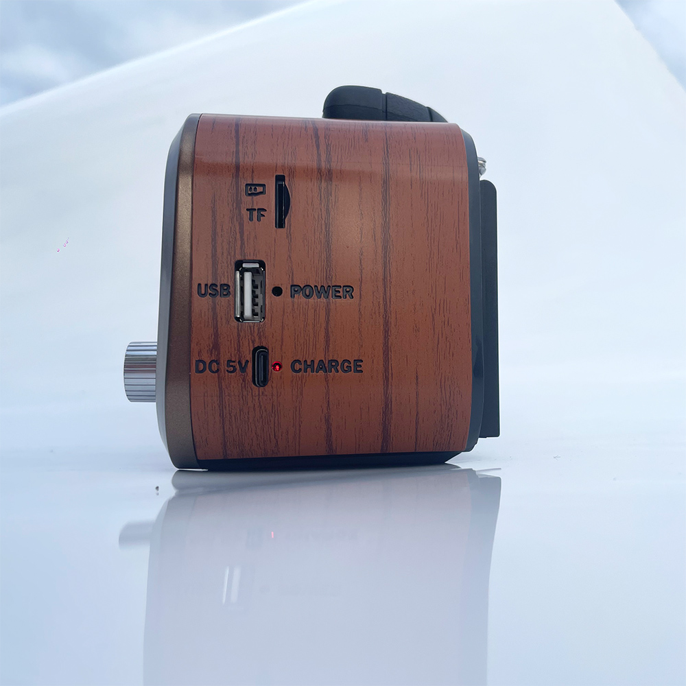 ポータブルAM FM SWビンテージラジオ、電話スタンド付き - Emergency Radio Solar のレビューと価格