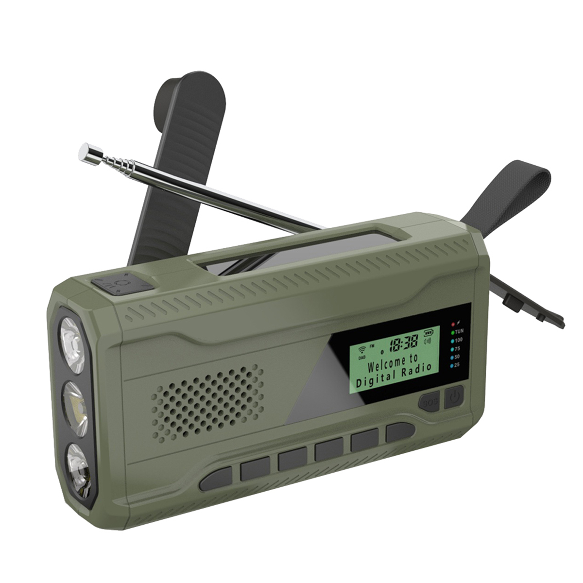 B48A DAB/FM Bluetooth ラジオ屋外緊急ラ - Emergency Radio Solar のレビューと価格