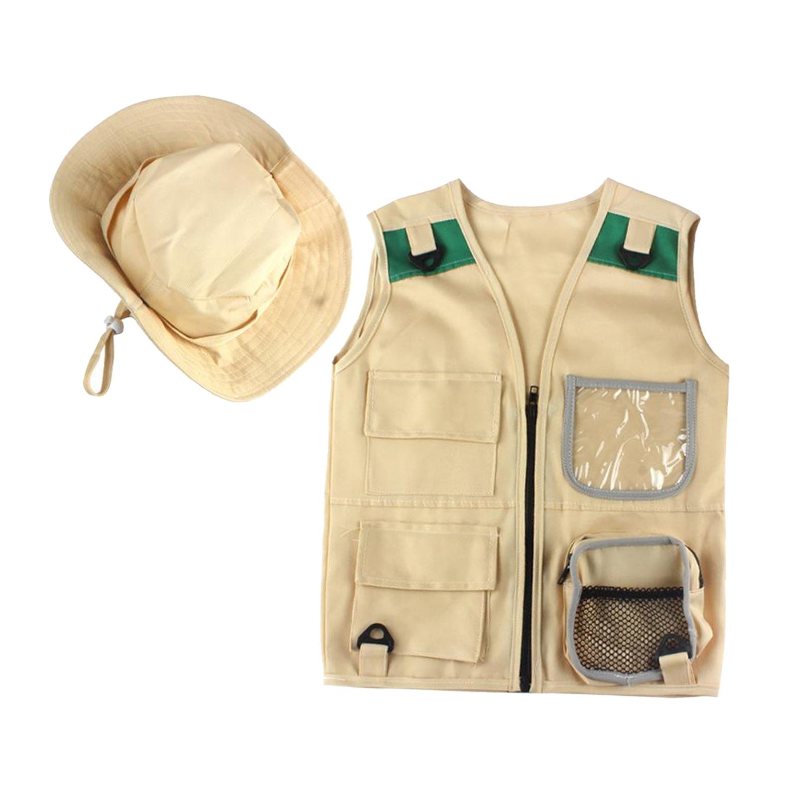 安全なキッズ屋外エクスプローラーキット、カーゴベストと帽子セ - Outdoor Adventure Kit For Kids のレビューと価格
