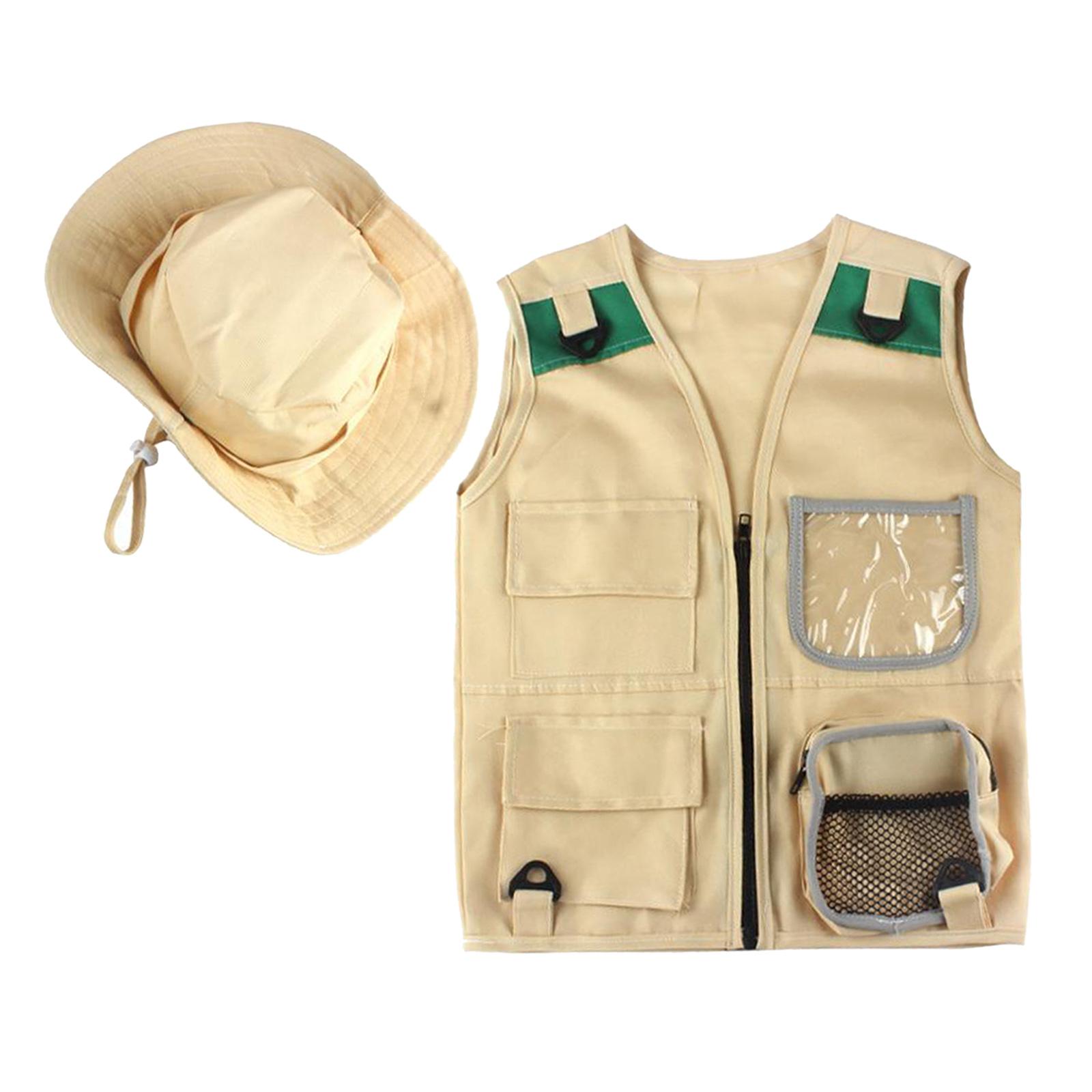 安全なキッズ屋外エクスプローラーキット、カーゴベストと帽子セ - Outdoor Adventure Kit For Kids のレビューと価格