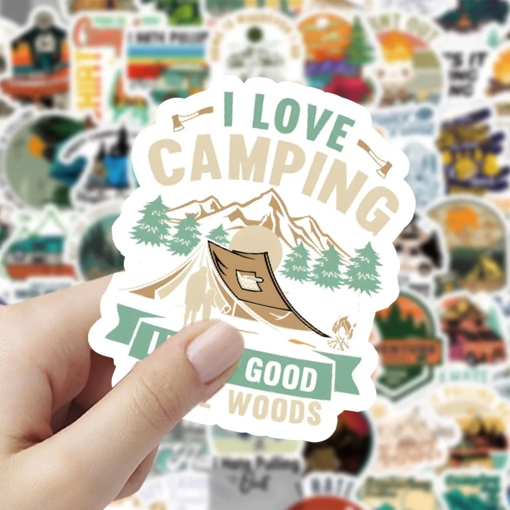 60 個のアウトドア キャンプ スタイル A ステッカー セ - Outdoor Adventure Stores のレビューと価格