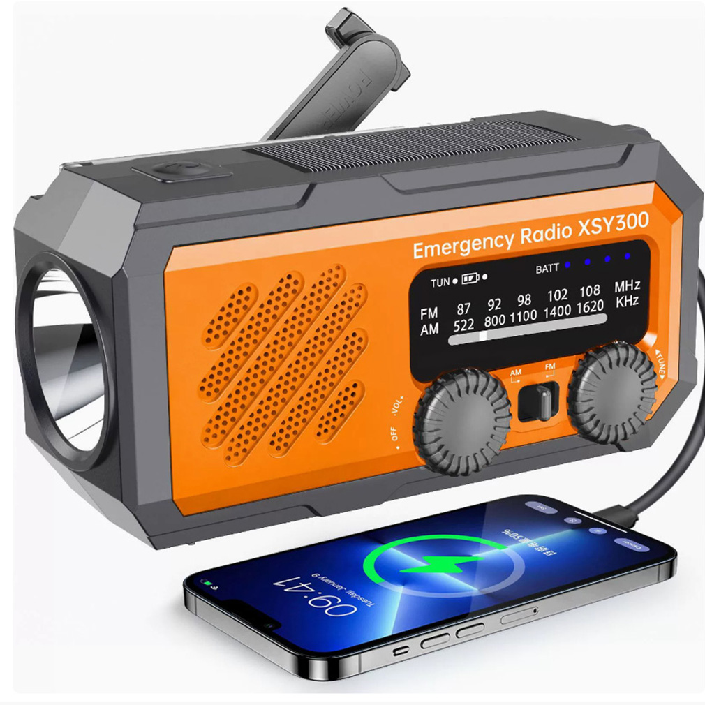 新しい 2000mAh 緊急ラジオ ソーラーハンドクランク発 - Emergency Radio Solar のレビューと価格