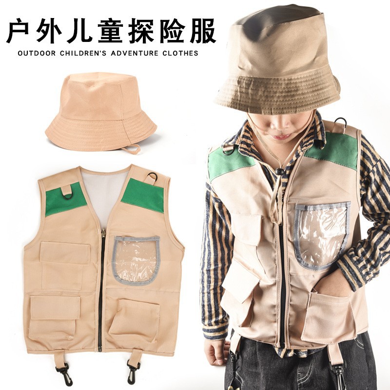 2026年新作 キッズエクスプローラーハット＆ベスト ドレス - Outdoor Adventure Kit For Kids のレビューと価格