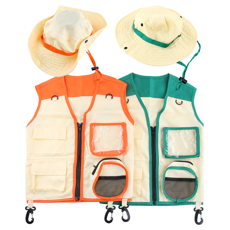 ネイチャーエクスプローラーアドベンチャーキット帽子ベスト男の - Outdoor Adventure Kit For Kids のレビューと価格