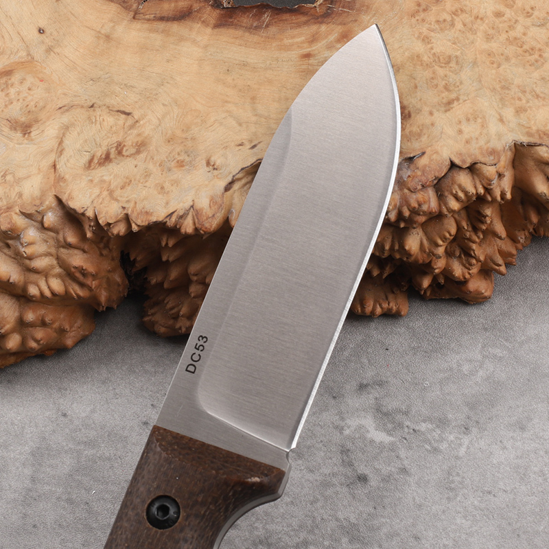 スチールとリネンのハンドルが付いた固定ナイフ,dc53,シャ - Survival Knife Full Tang のレビューと価格